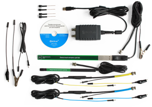 Двухканальная USB-приставка (мотор-тестер) «АВТОАС-ЭКСПРЕСС 2» (базовый комплект)