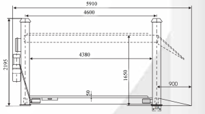 Двухстоечный подъемник ДАРЗ П2-01МН