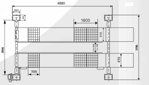 Двухстоечный подъемник ДАРЗ П2-01МН