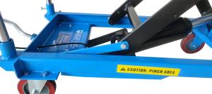 Тележка гидравлическая платформенная TLF-100 AE&T 1000кг