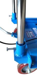 Тележка гидравлическая платформенная TLF-100 AE&T 1000кг