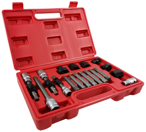 Съемник шкива генератора BOSCH (18 предметов, полный набор) TA-A1087