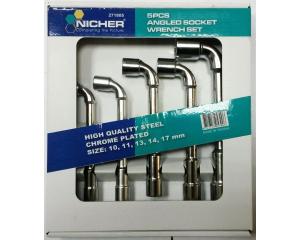 Ключи угловые торцевые 271805C (набор 5шт) NICHER®