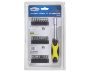 Набор отверток с битами НОБ-26 на 1/4"Арсенал