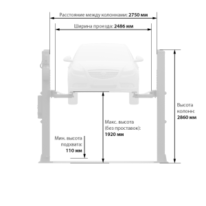 Автомобильный подъемник Launch TLT-240SBA
