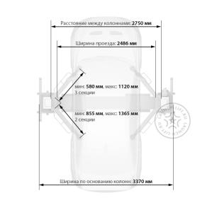Подъемники Launch на напольной раме  TLT-235SB(E)