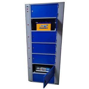 Аккумуляторный шкаф-стеллаж вертикальный для 2 АКБ ЗУ-3М-2(ВИ) Комета-С