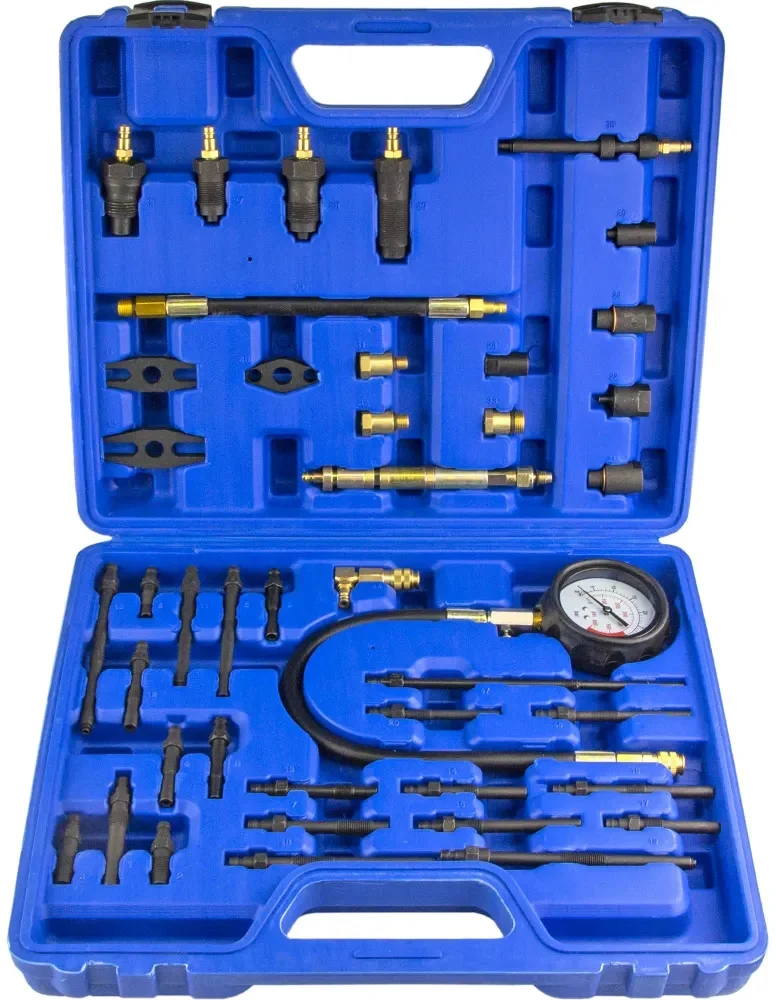 Универсальный компрессометр для дизельных и бензиновых двигателей «MASTER SET» , 48 предметов ZIPMEND