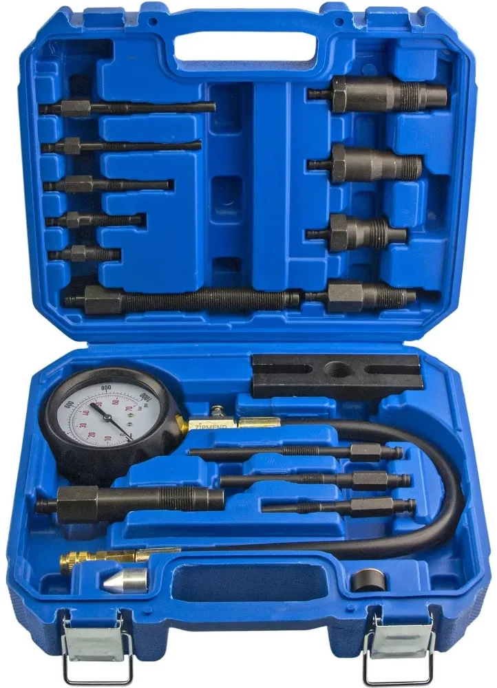 Компрессометр дизельный (0–70bar), 17 предметов ZIPMEND