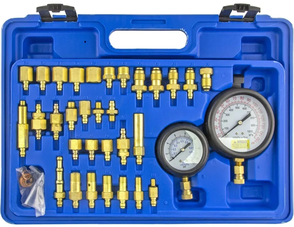 Тестер давления топлива «MASTER SET 2» (0–10 bar), 41 предмет, ZIPMEND