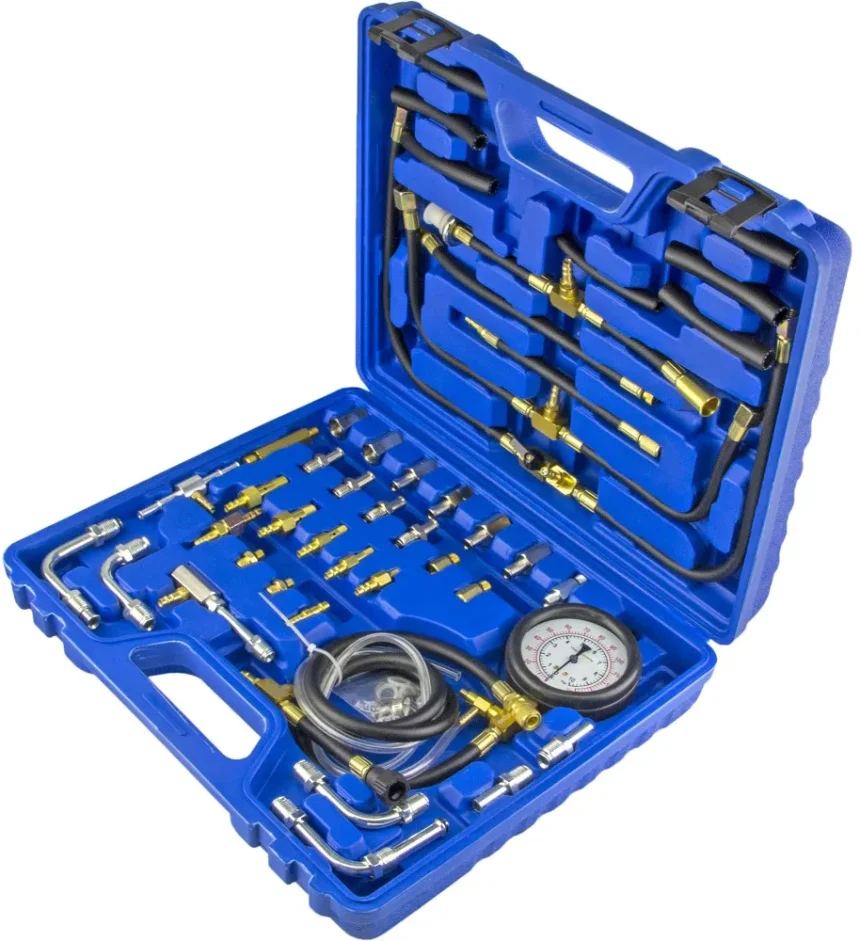 Тестер давления топлива «MASTER SET» (0–10 bar), 46 предметов, ZIPMEND