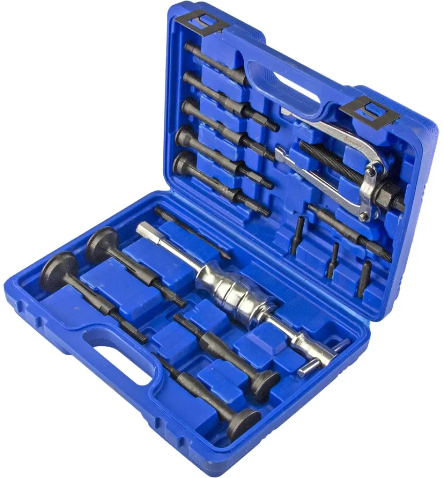 Cъёмник внутренних подшипников цанговый, с обратным молотком 8–58мм, 16 предметов, ZIPMEND