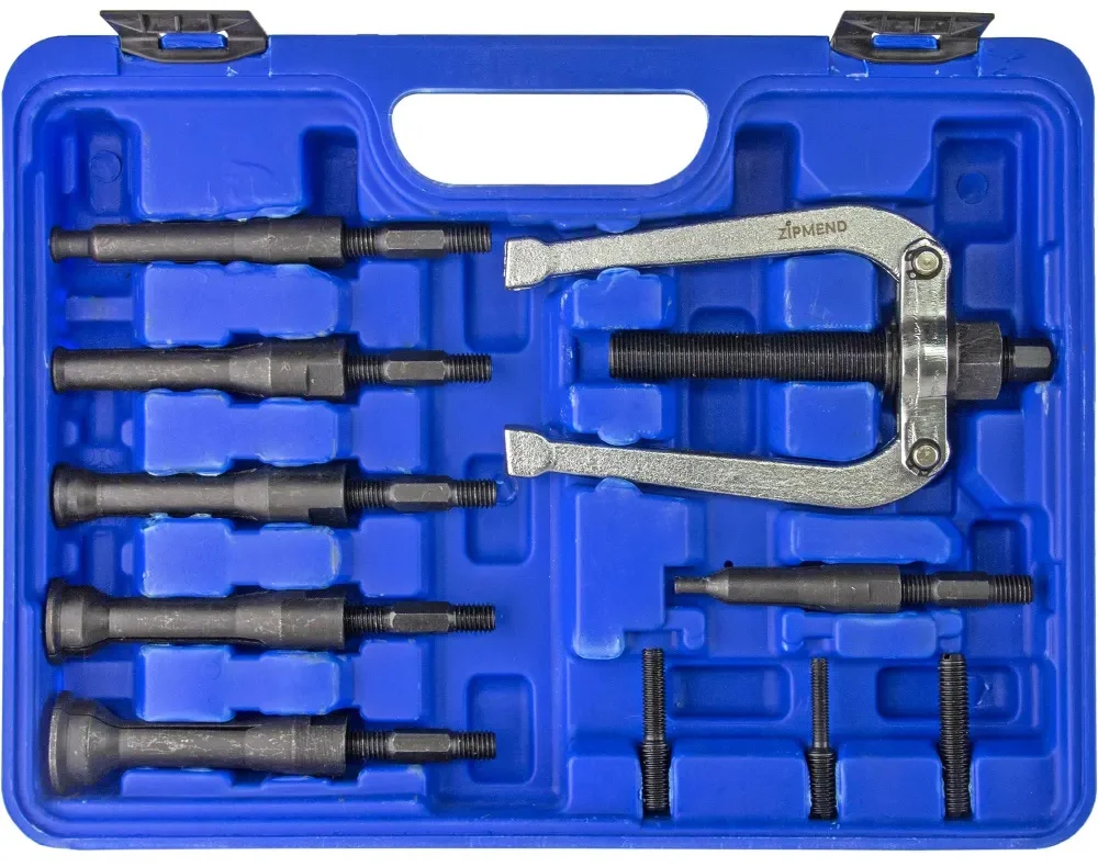 Cъёмник внутренних подшипников цанговый, с обратным молотком 8–58мм, 16 предметов, ZIPMEND