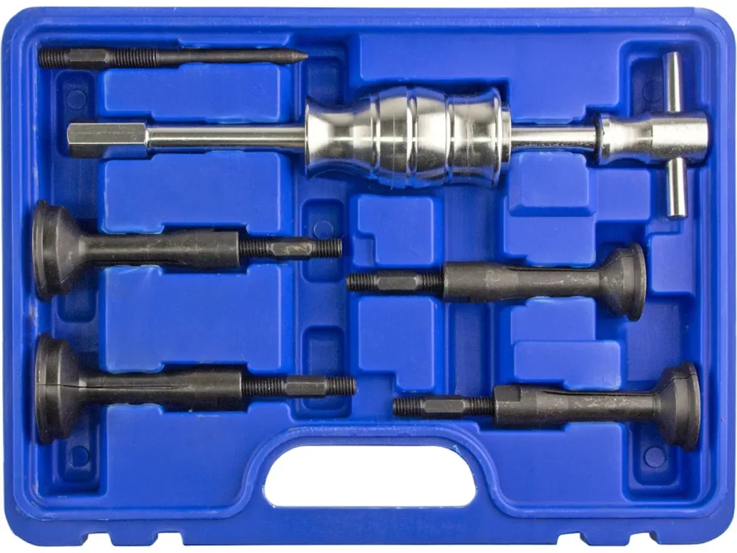 Cъёмник внутренних подшипников цанговый, с обратным молотком 8–58мм, 16 предметов, ZIPMEND