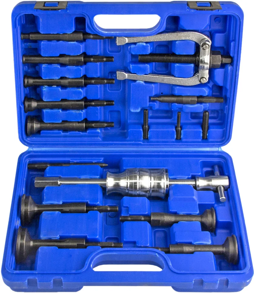 Cъёмник внутренних подшипников цанговый, с обратным молотком 8–58мм, 16 предметов, ZIPMEND