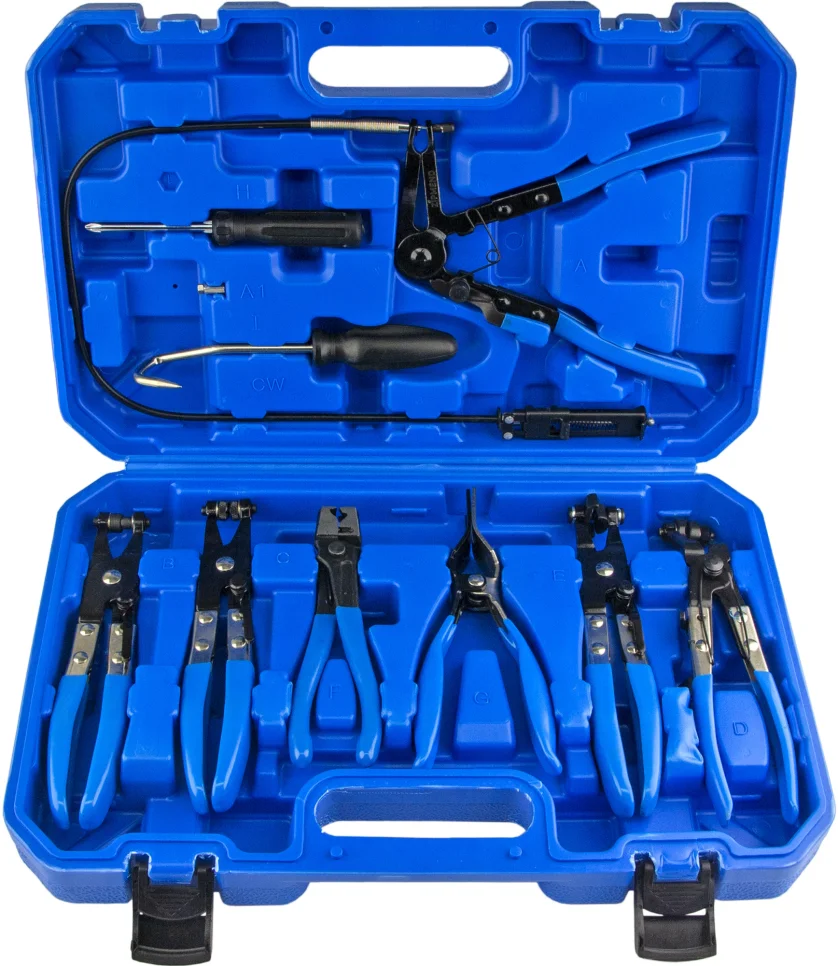 Набор щипцов для снятия и установки хомутов и шлангов 9 предметов, ZIPMEND
