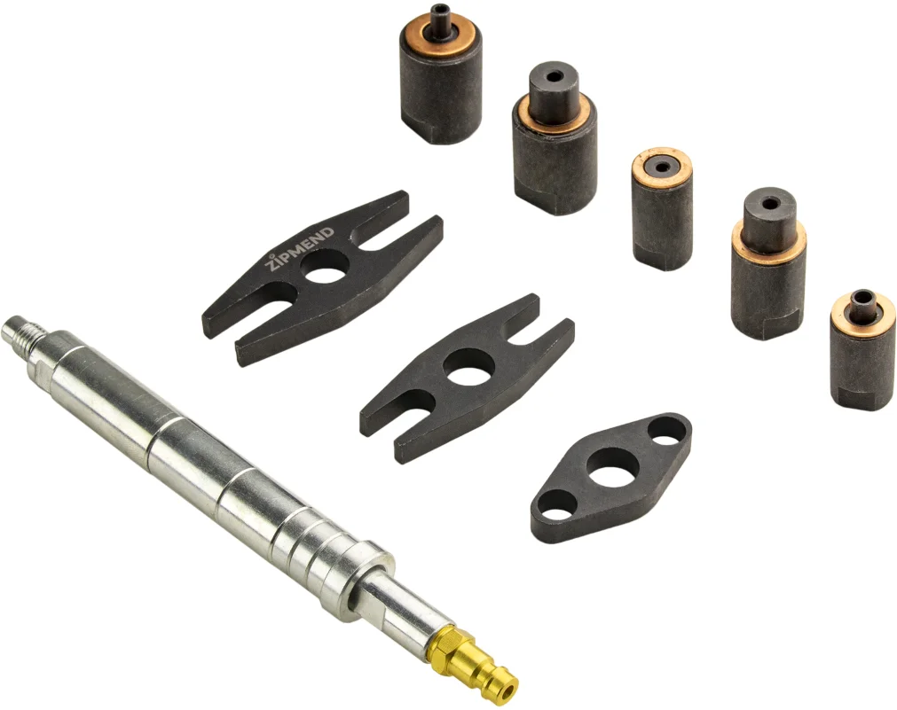 Набор прижимных форсуночных адаптеров для дизельного компрессометра, 9 предметов, ZIPMEND