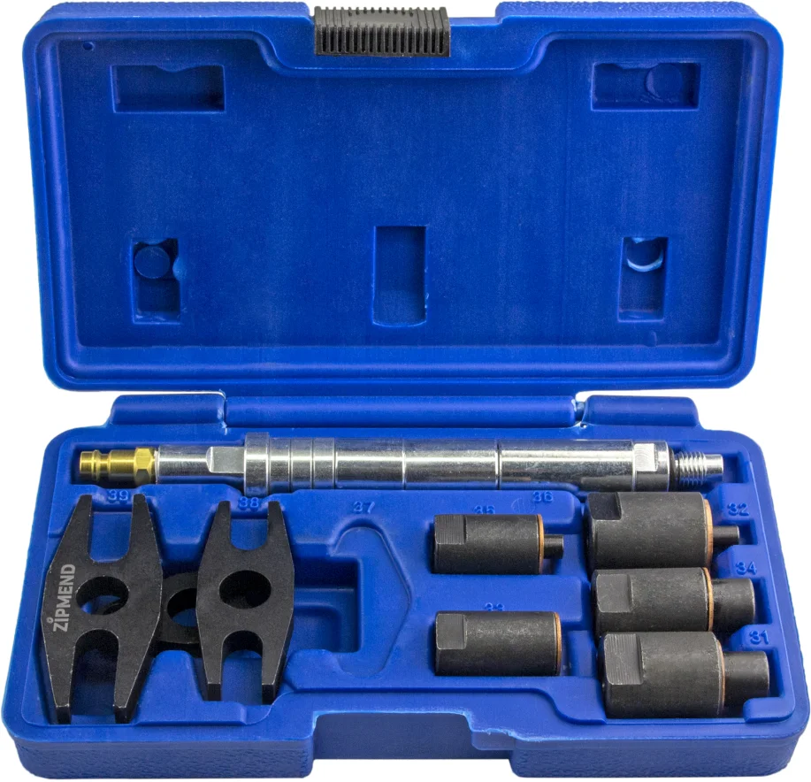 Набор прижимных форсуночных адаптеров для дизельного компрессометра, 9 предметов, ZIPMEND
