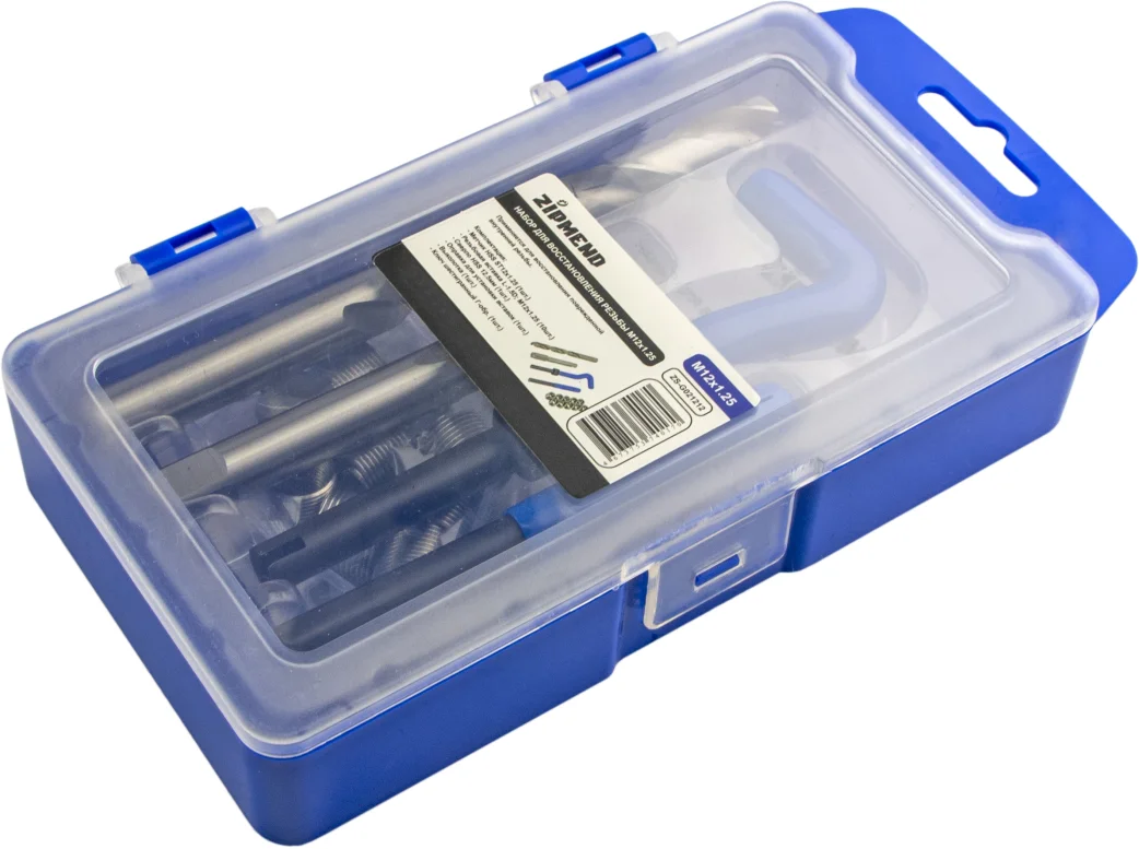 Набор для восстановления резьбы M12 х 1.25 мм., ZIPMEND