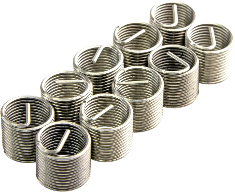 Вставка резьбовая для восстановления резьбы M10 х 1 мм., 10 штук, ZIPMEND