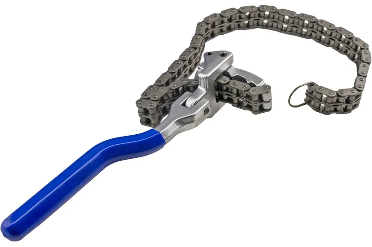 Съемник масляного фильтра цепной усиленный 60–160мм