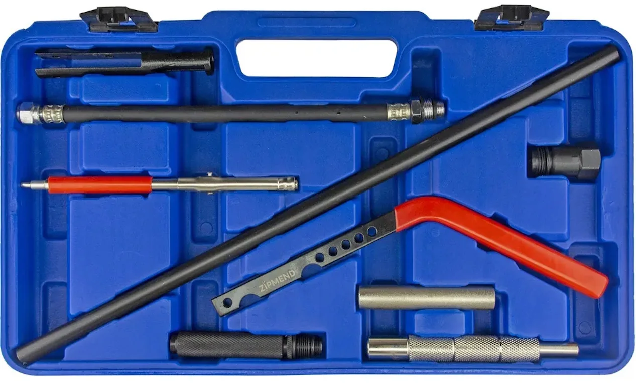 Рассухариватель клапанов универсальный с набором для замены маслосъемных колпачков.