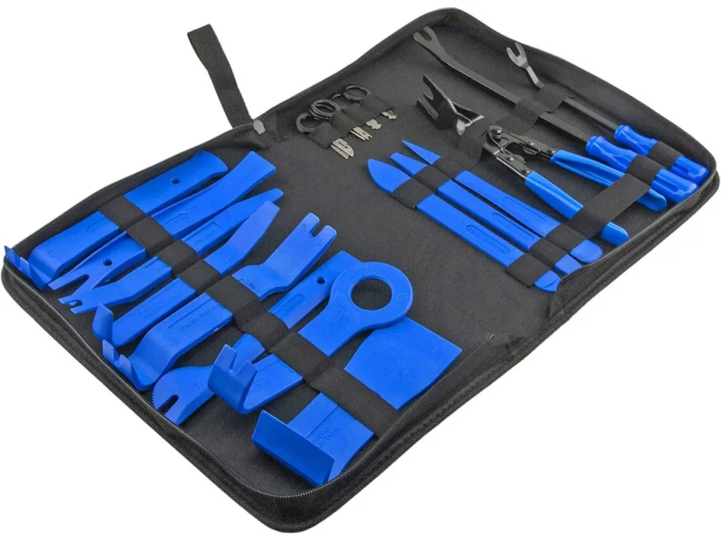 Набор съемников обшивки салона, клипс, 19 предметов