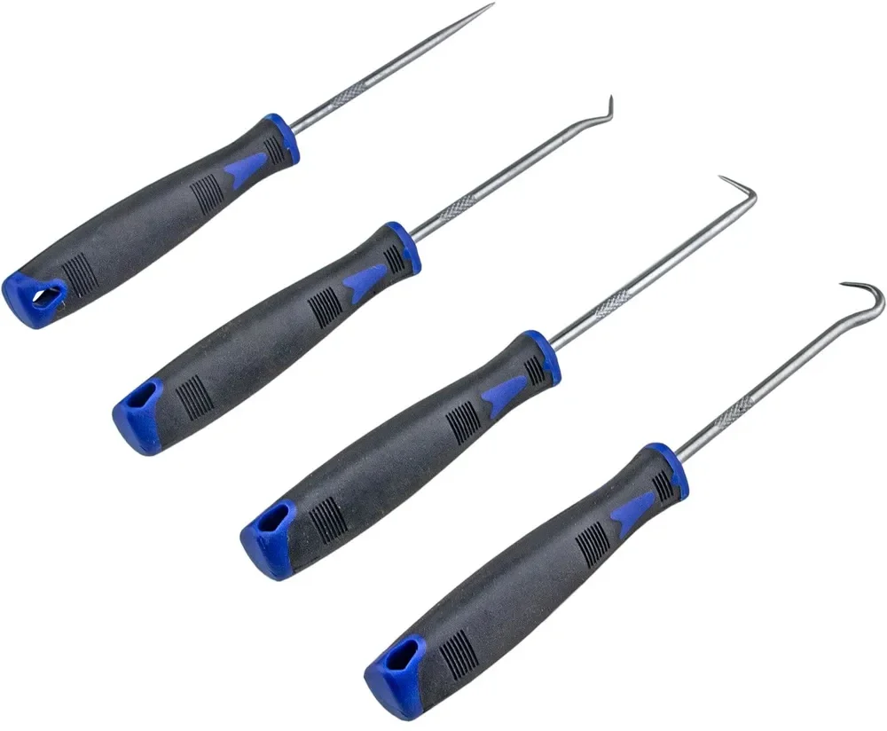 Набор крючков для демонтажа сальников и уплотнителей, 4 предмета