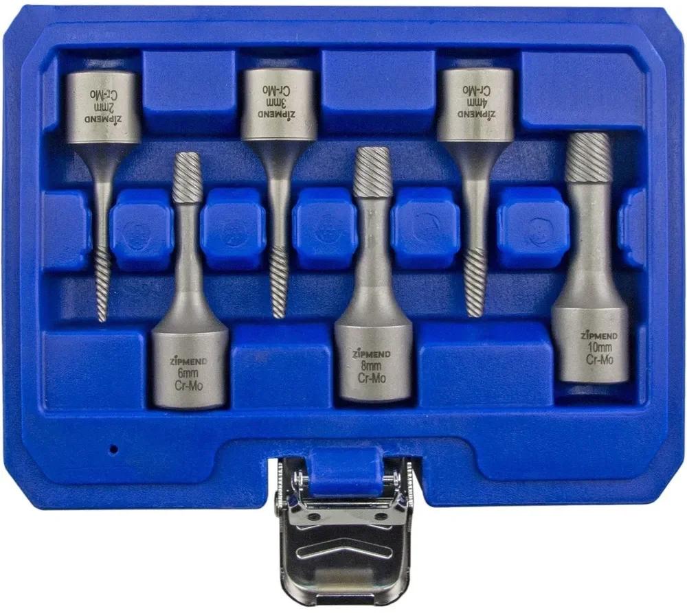 Набор экстракторов для извлечения сломанного крепежа, 6пр. CR-MO