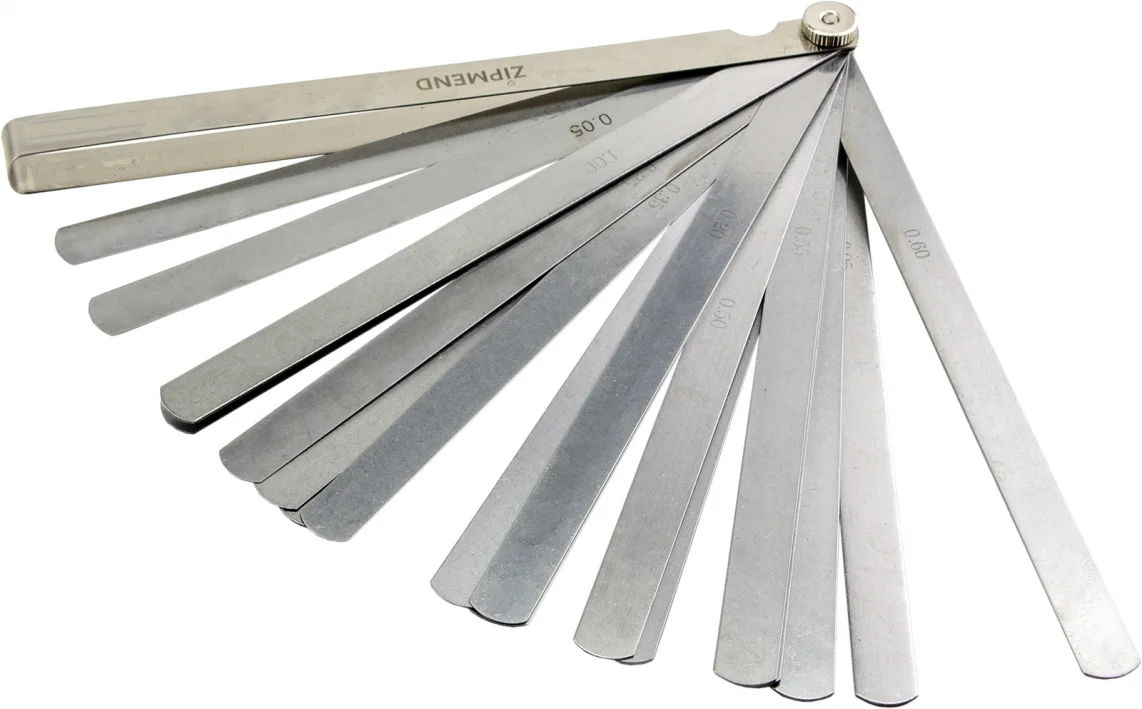 Набор щупов удлиненных 0.05–1.0мм, L-200мм, 20 предметов, ZIPMEND