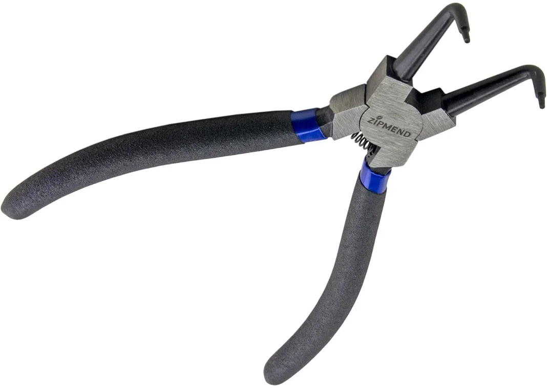 Съемник стопорных колец загнутый (сжим) L-180мм., ZIPMEND
