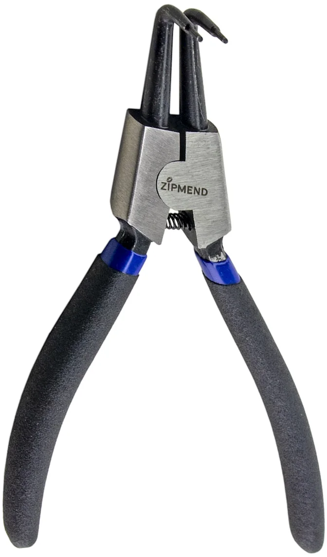 Съемник стопорных колец загнутый (разжим) L-180мм., ZIPMEND