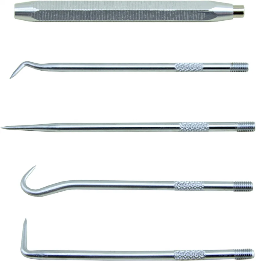 Набор крючков для демонтажа сальников и уплотнителей, 5 предметов, ZIPMEND