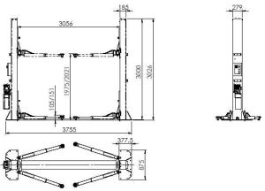 Двухстоечный подъемник SST5