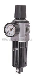 Фильтр влагоотделитель с редуктором 3/8", объем 500 мл, 5 мкм MIGHTY SEVEN SV-1320
