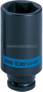 Головка торцевая ударная глубокая шестигранная 1/2", 38 мм KING TONY 443538M Головка торцевая ударная глубокая шестигранная 1/2", 38 мм KING TONY 443538M